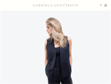 Tablet Screenshot of gabrielaguncikova.com